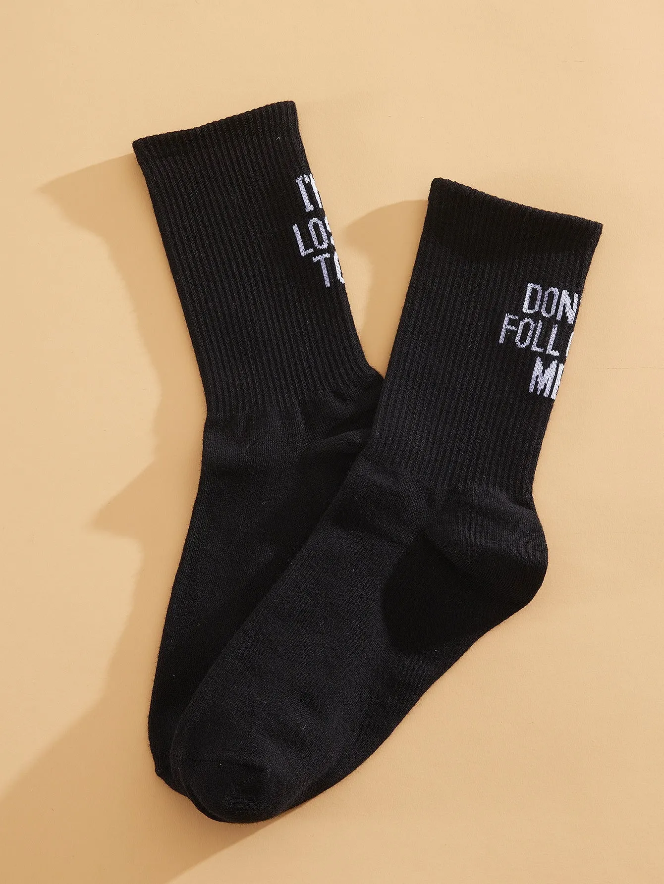 Dont Follow Me Crew Socks Funny Socks for Women Novelty Socks Funky Socks Gift