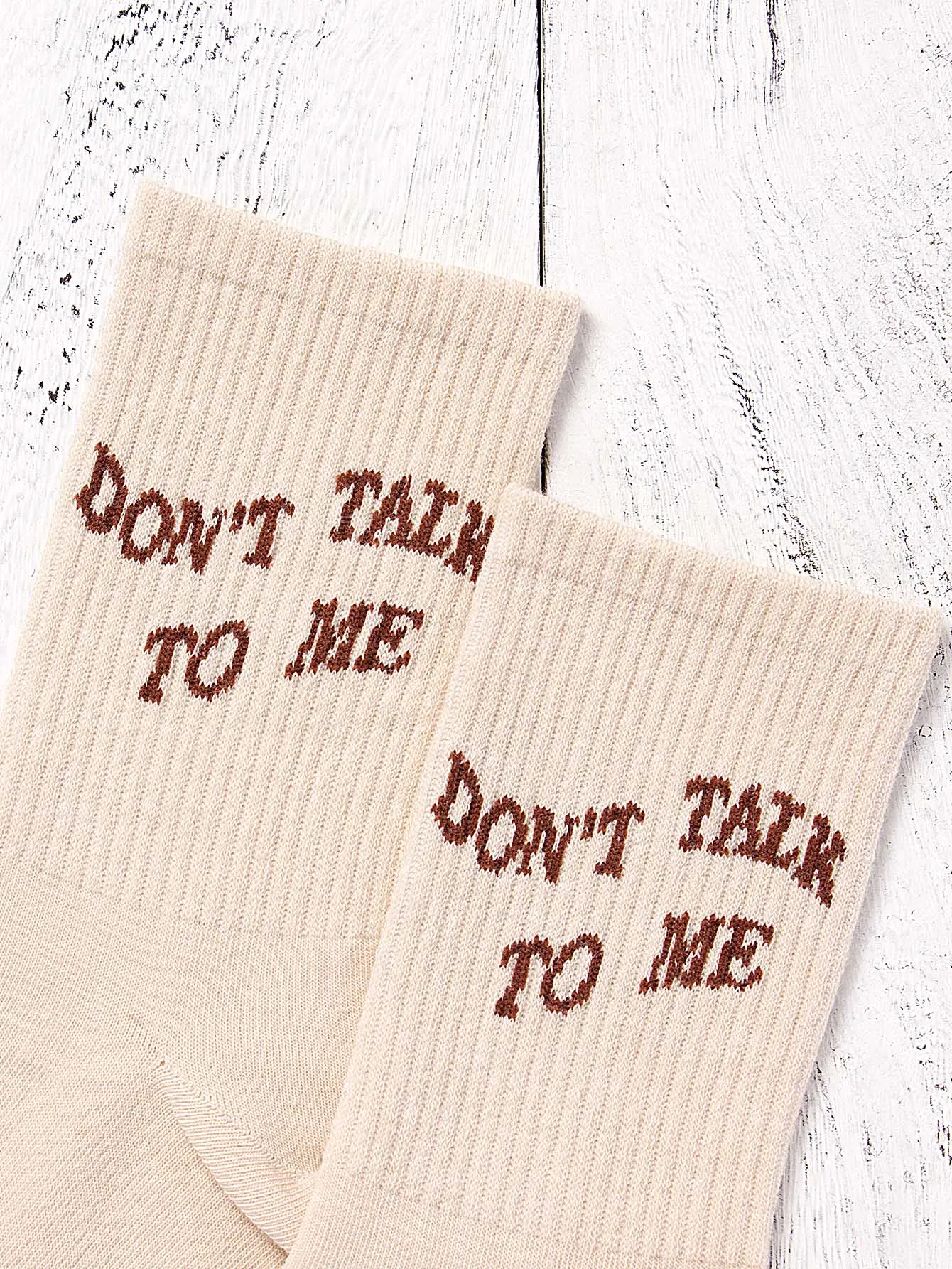 Dont Talk To Me Crew Socks for Women Fun Socks Funky Socks Novelty Socks