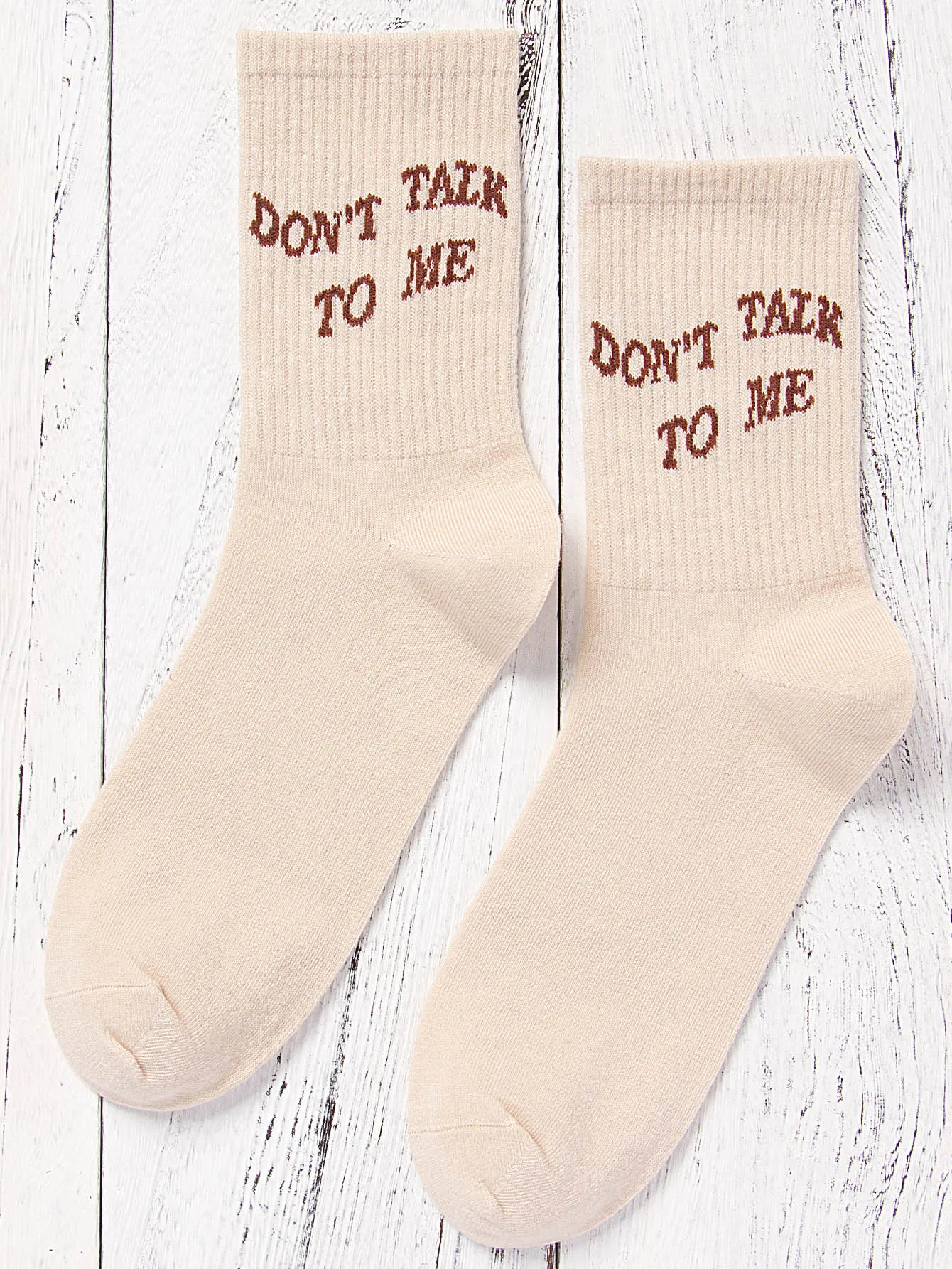 Dont Talk To Me Crew Socks for Women Fun Socks Funky Socks Novelty Socks