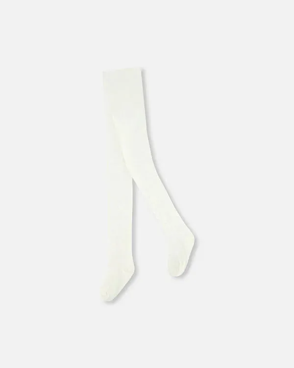 DPD Off White Knit Basic Tights