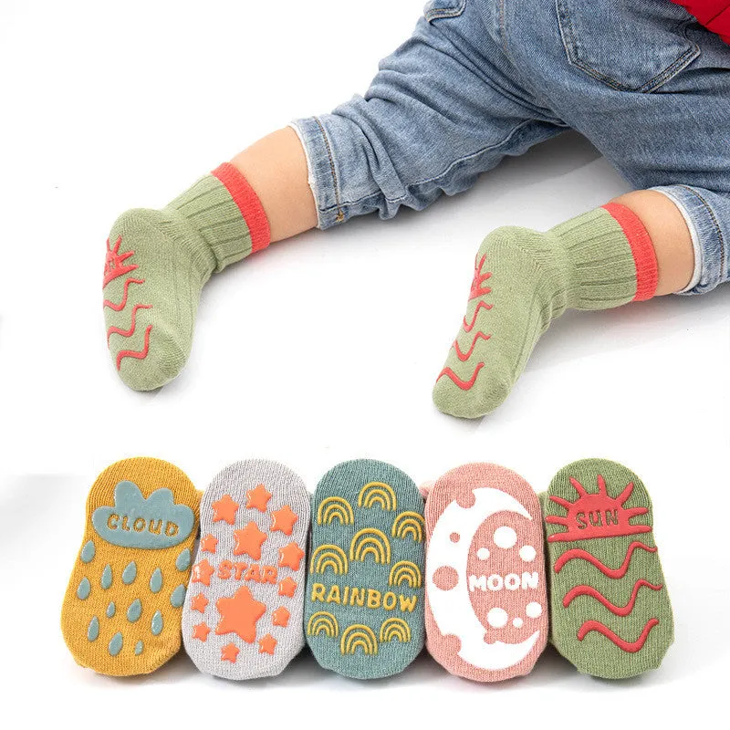 Earthy Cotton Non-Slip Baby Socks