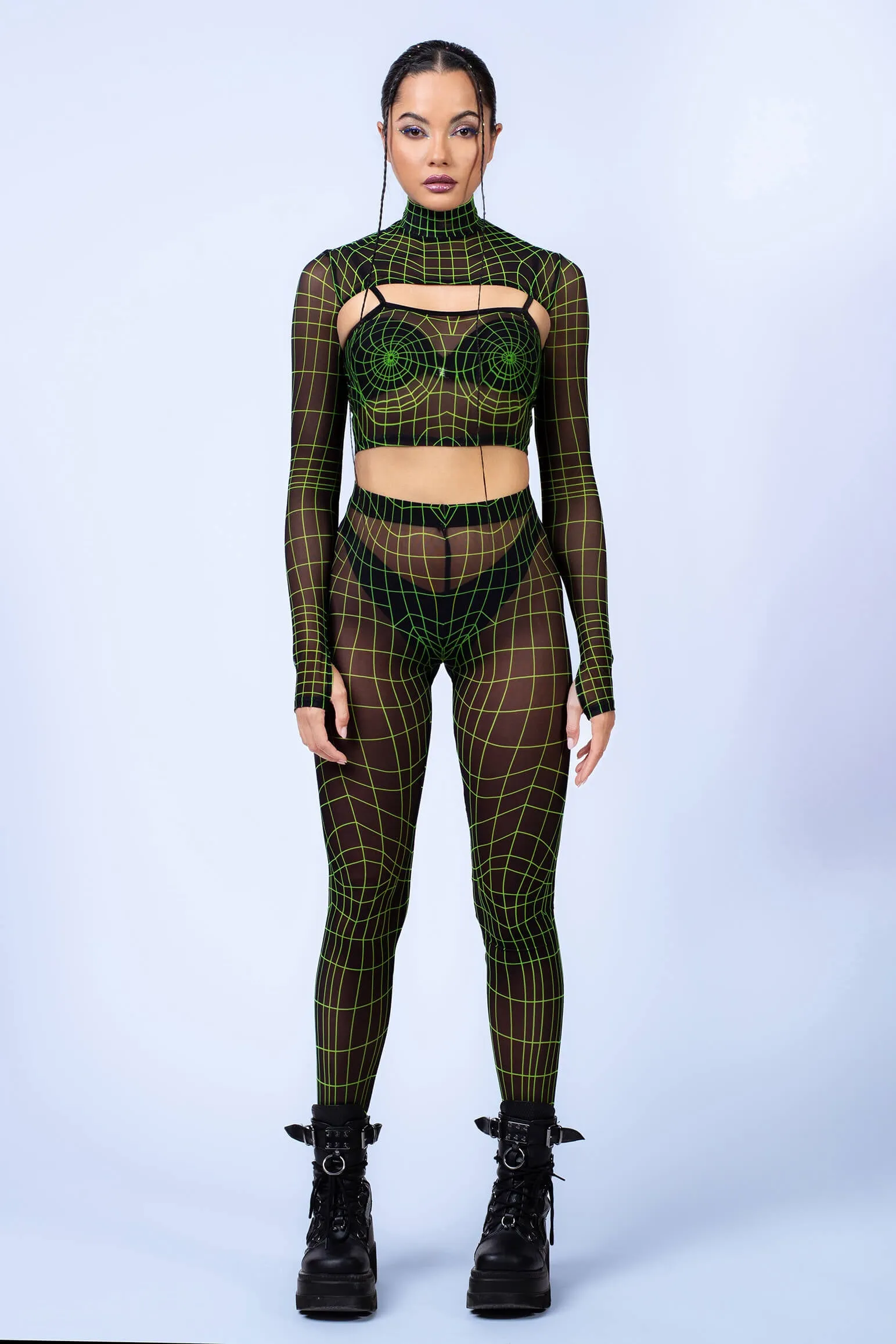 Equilibrium Mesh 2 Piece Shrug