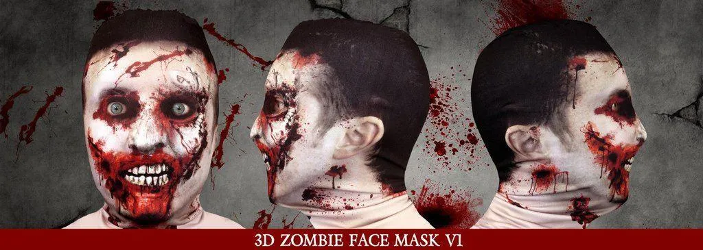 FACE SKINZ - 3D effect Zombie - Face Mask