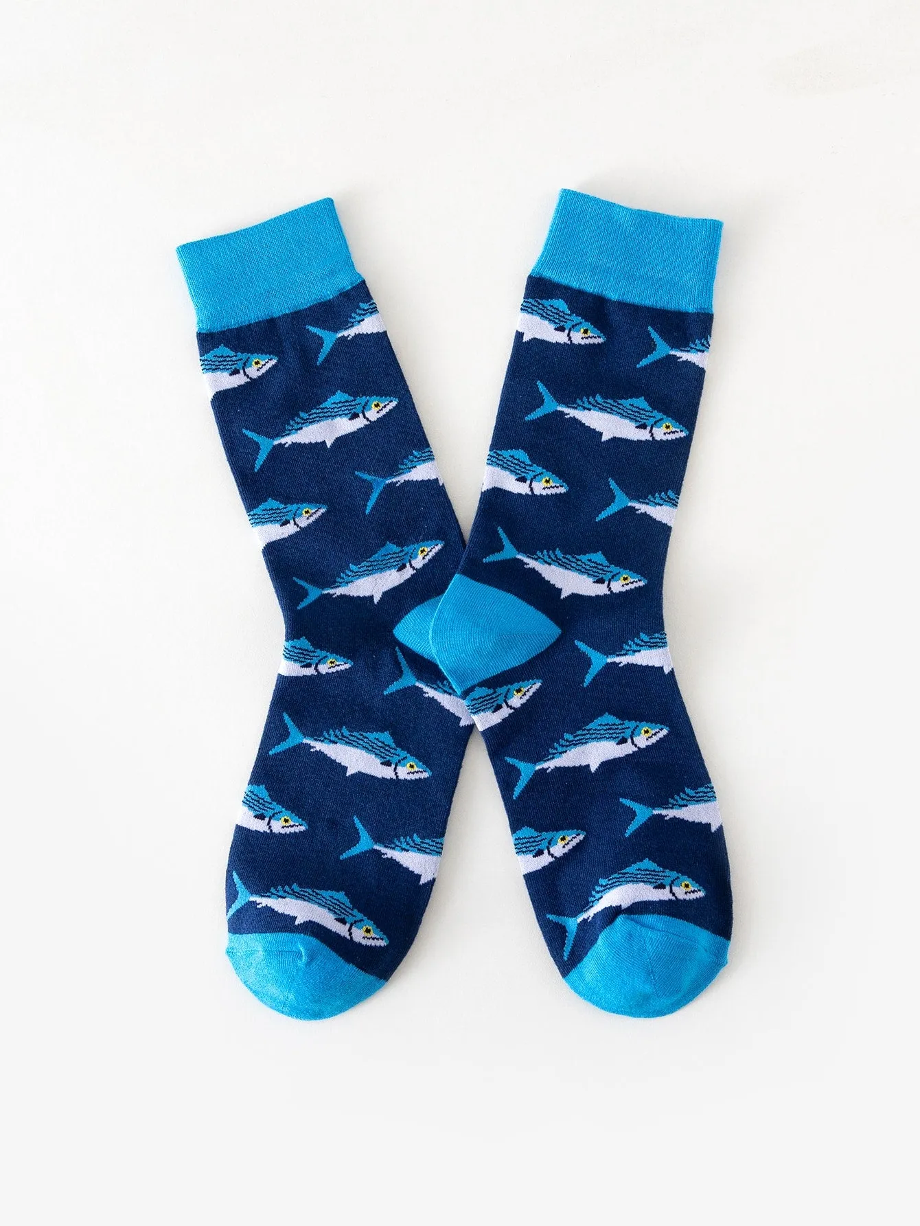 Fish Crew Socks Silly Socks for Men Funky Socks Funny Socks Novelty Socks