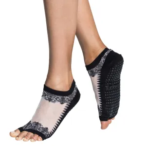 Flow - Black & Sheer Gala - Grip Socks