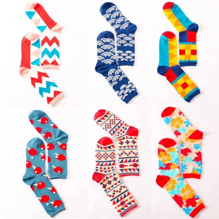 Funny Cute Happy Socks Womens Men Print Casual Harajuku Socks( Square)