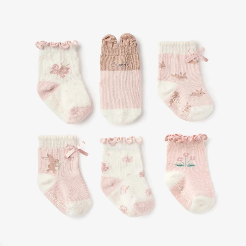 Garden Picnic Non Slip Socks for 0-12months