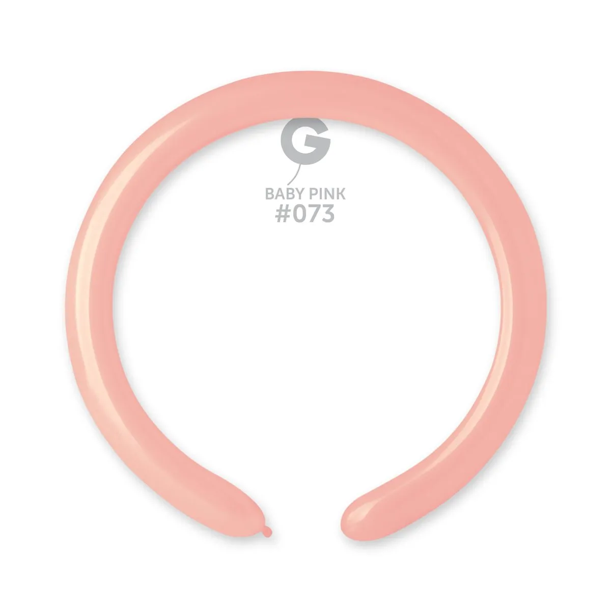 Gemar Latex Balloon #073 Baby Pink 2inch 50 Count Solid Color