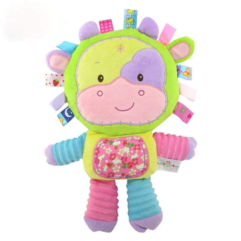 Happy Monkey Baby Toys 1-3 Years Old Plush Comforter Toys