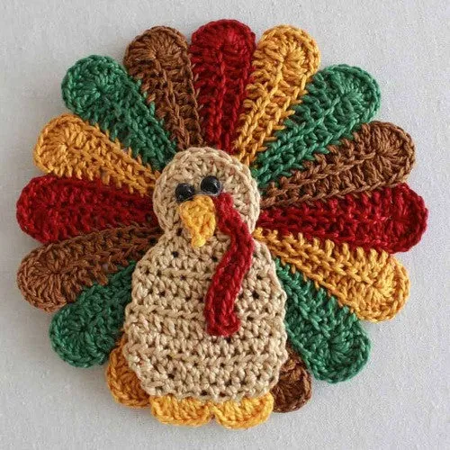 Holiday CD Coaster Crochet Patterns