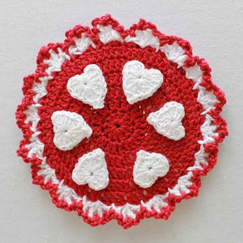 Holiday CD Coaster Crochet Patterns