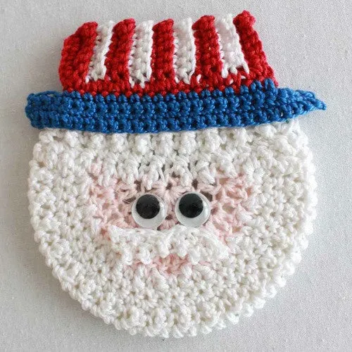 Holiday CD Coaster Crochet Patterns