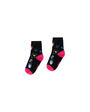 Jacquard Socks Black