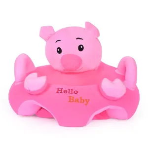 Kids Support Sofa Animal Shape Soft Stuffed Material Plush Toy Rocking Chair/Sofa - Pink