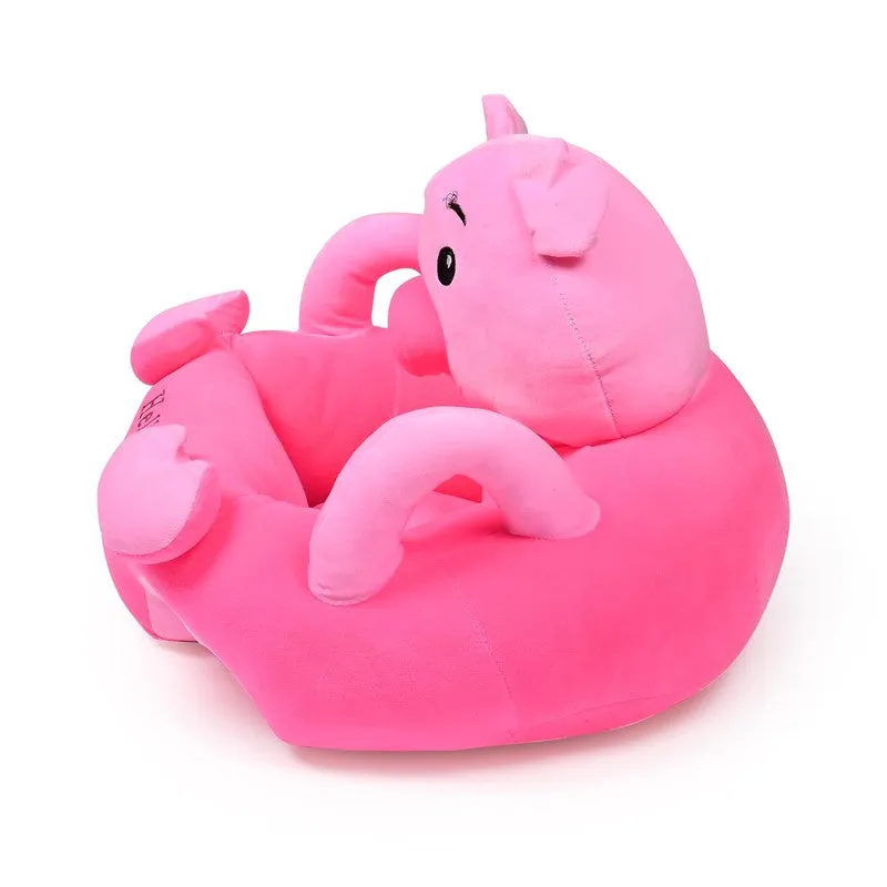 Kids Support Sofa Animal Shape Soft Stuffed Material Plush Toy Rocking Chair/Sofa - Pink