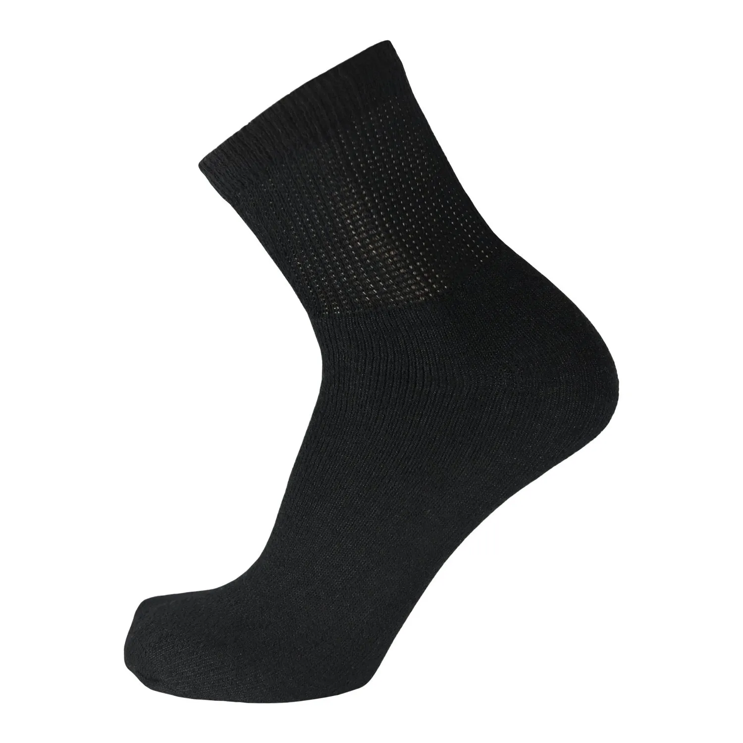 Ladies Diabetic Neuropathy Cotton Quarter Length Socks, Women's Shoe Size 6-10