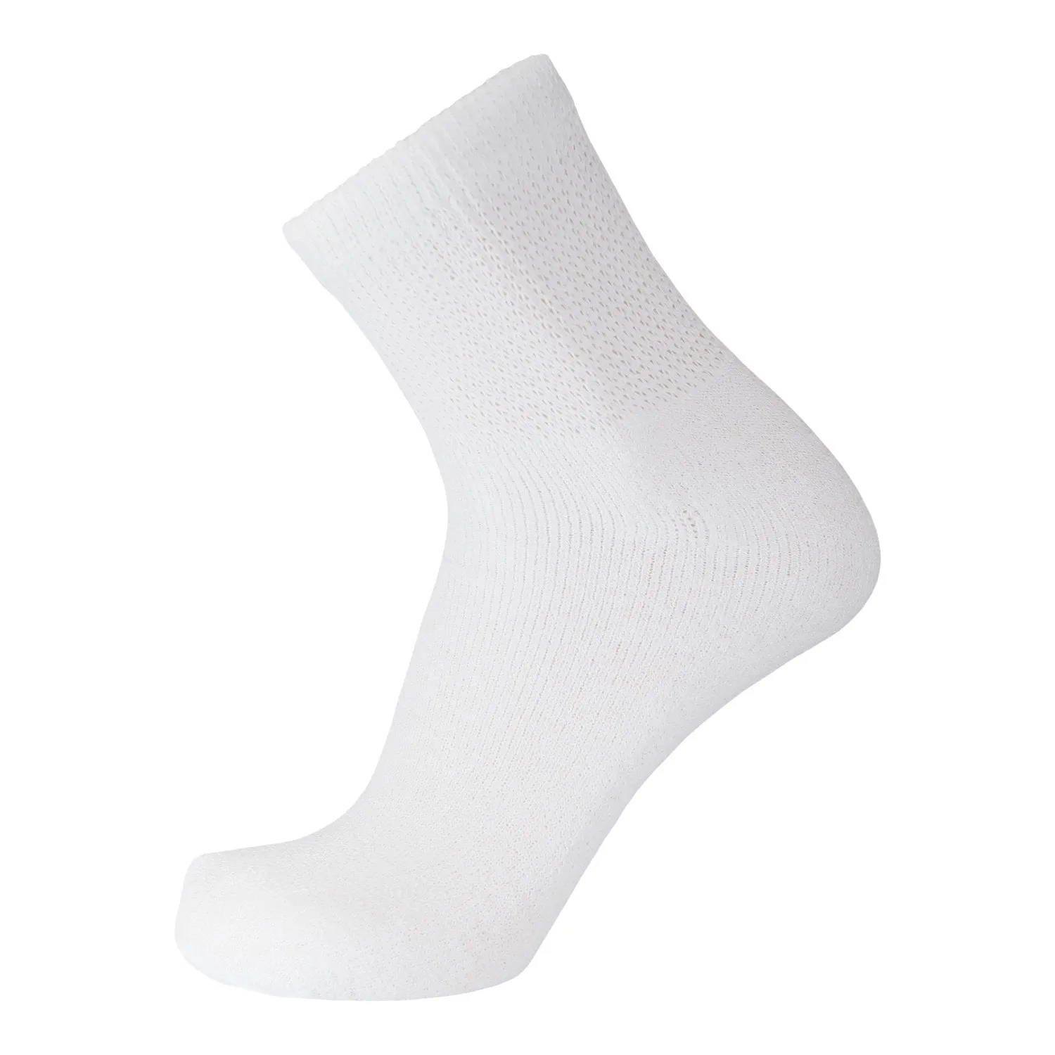 Ladies Diabetic Neuropathy Cotton Quarter Length Socks, Women's Shoe Size 6-10