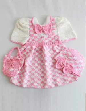 Madeline Pink Check Outfit Crochet Pattern