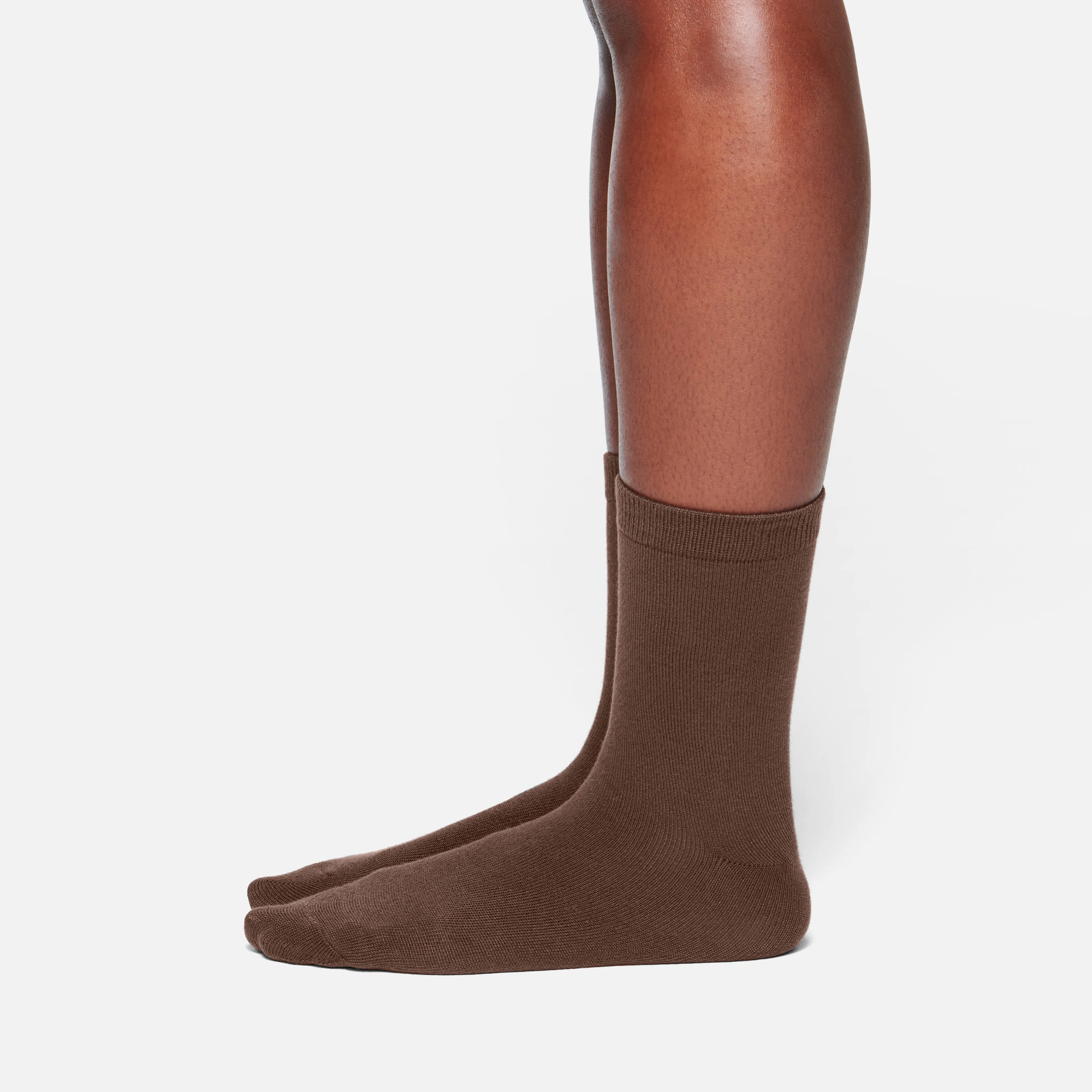 MICROPOLY CREW SOCK | COCOA