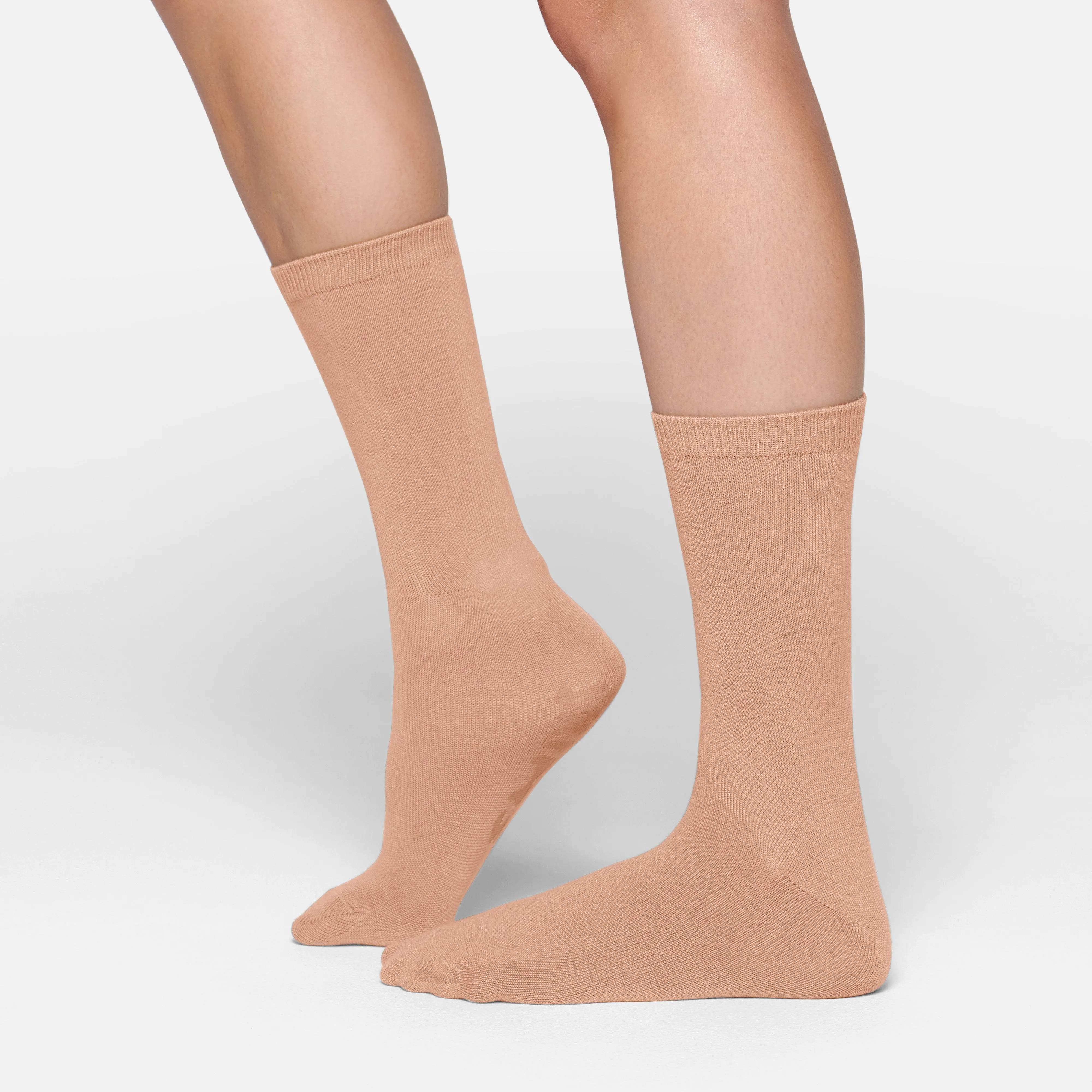 MICROPOLY CREW SOCK | OCHRE