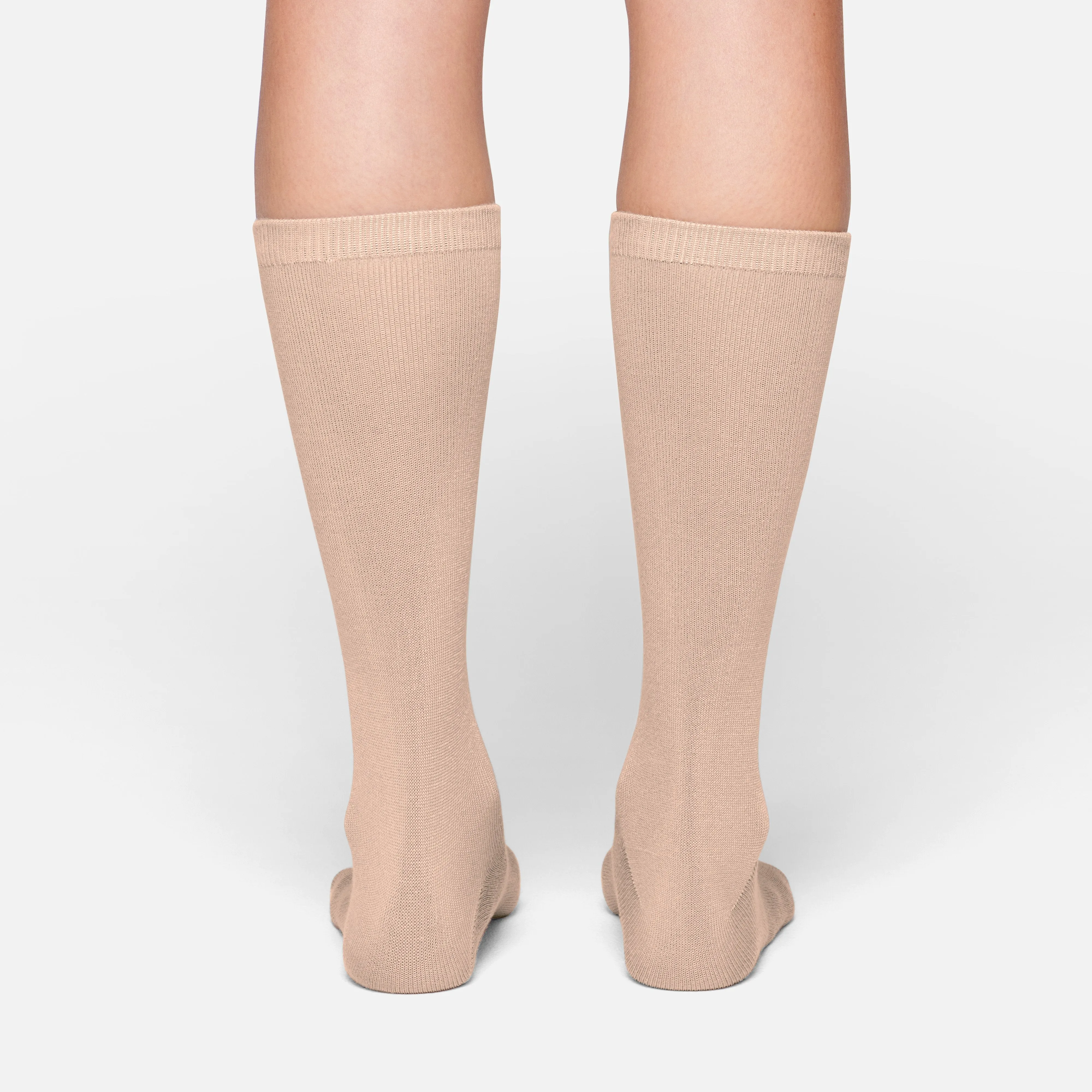 MICROPOLY MID CALF SOCK | CLAY