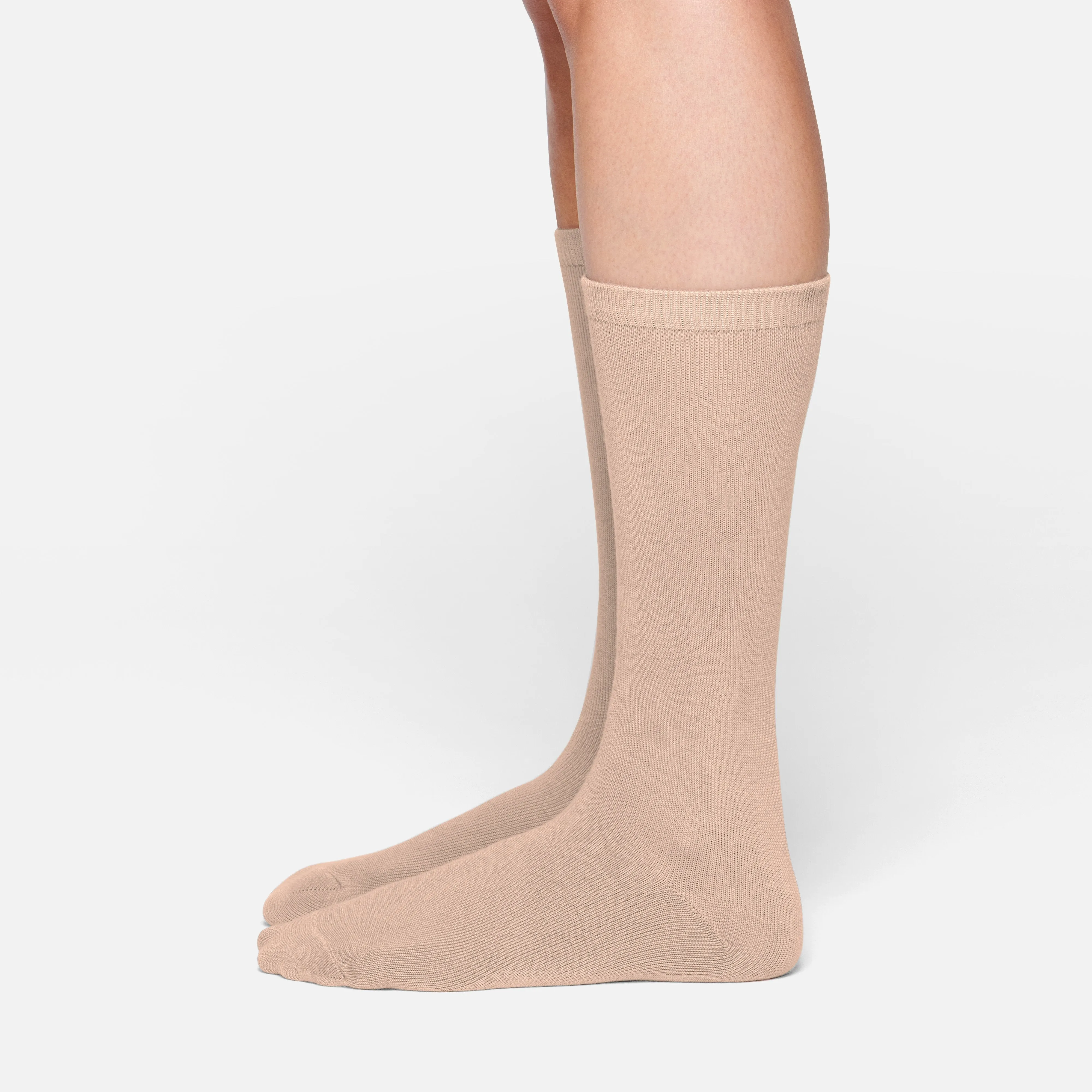 MICROPOLY MID CALF SOCK | CLAY