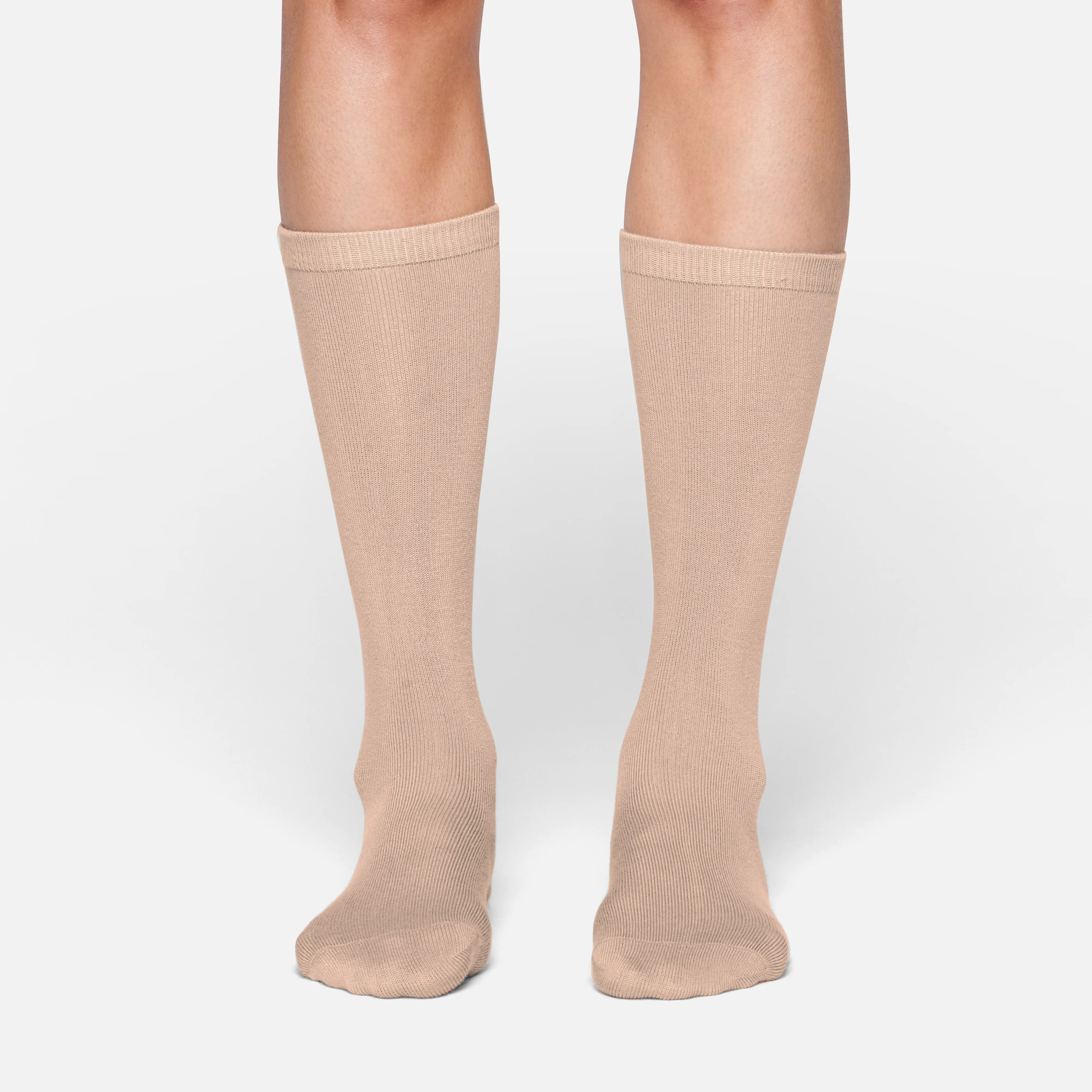 MICROPOLY MID CALF SOCK | CLAY