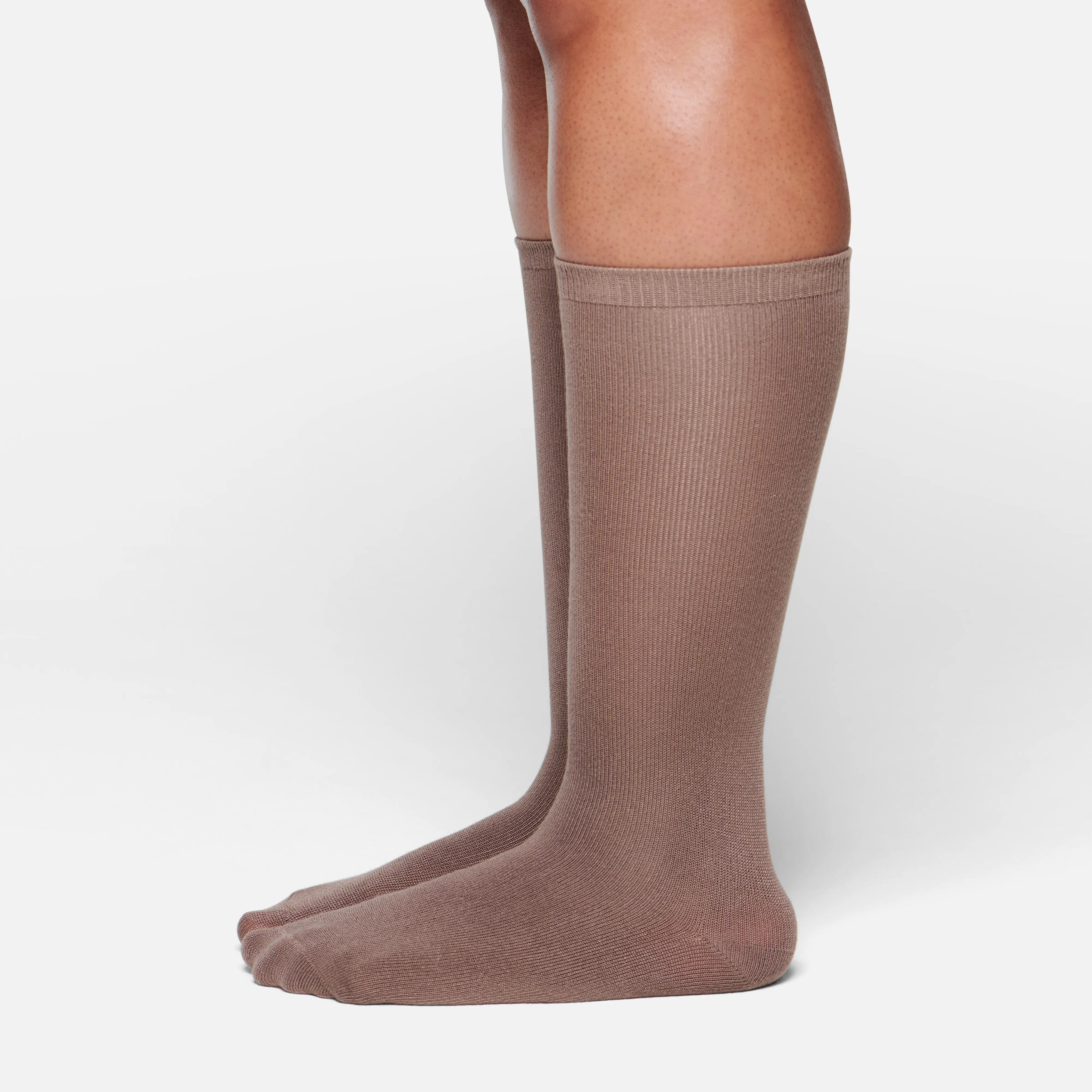 MICROPOLY MID CALF SOCK | UMBER