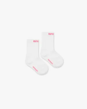 Mini Represent Socks - 3 Pack - Bubblegum Pink