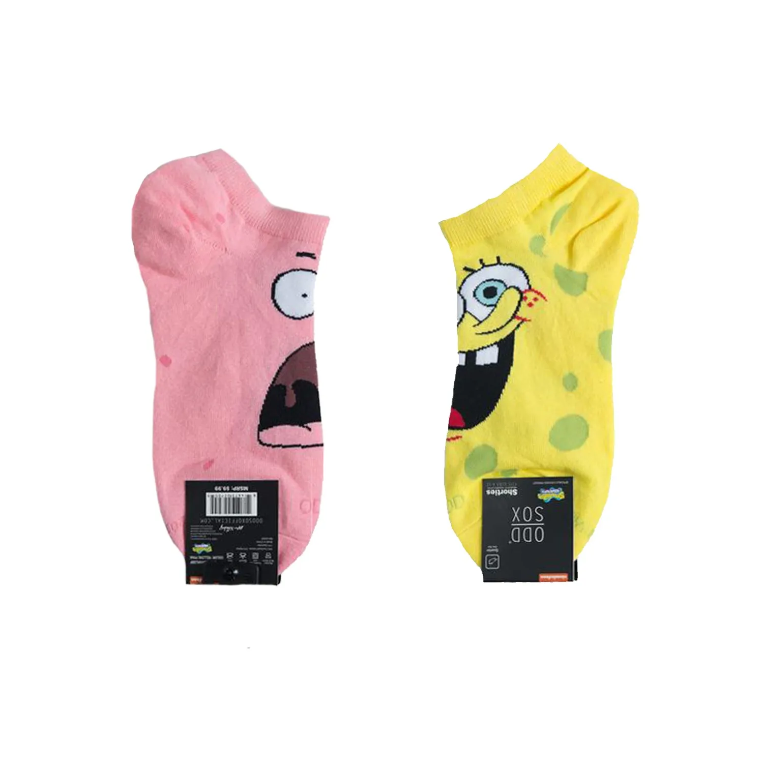 Odd Sox Unisex Ankle Socks - Spongebob Faces