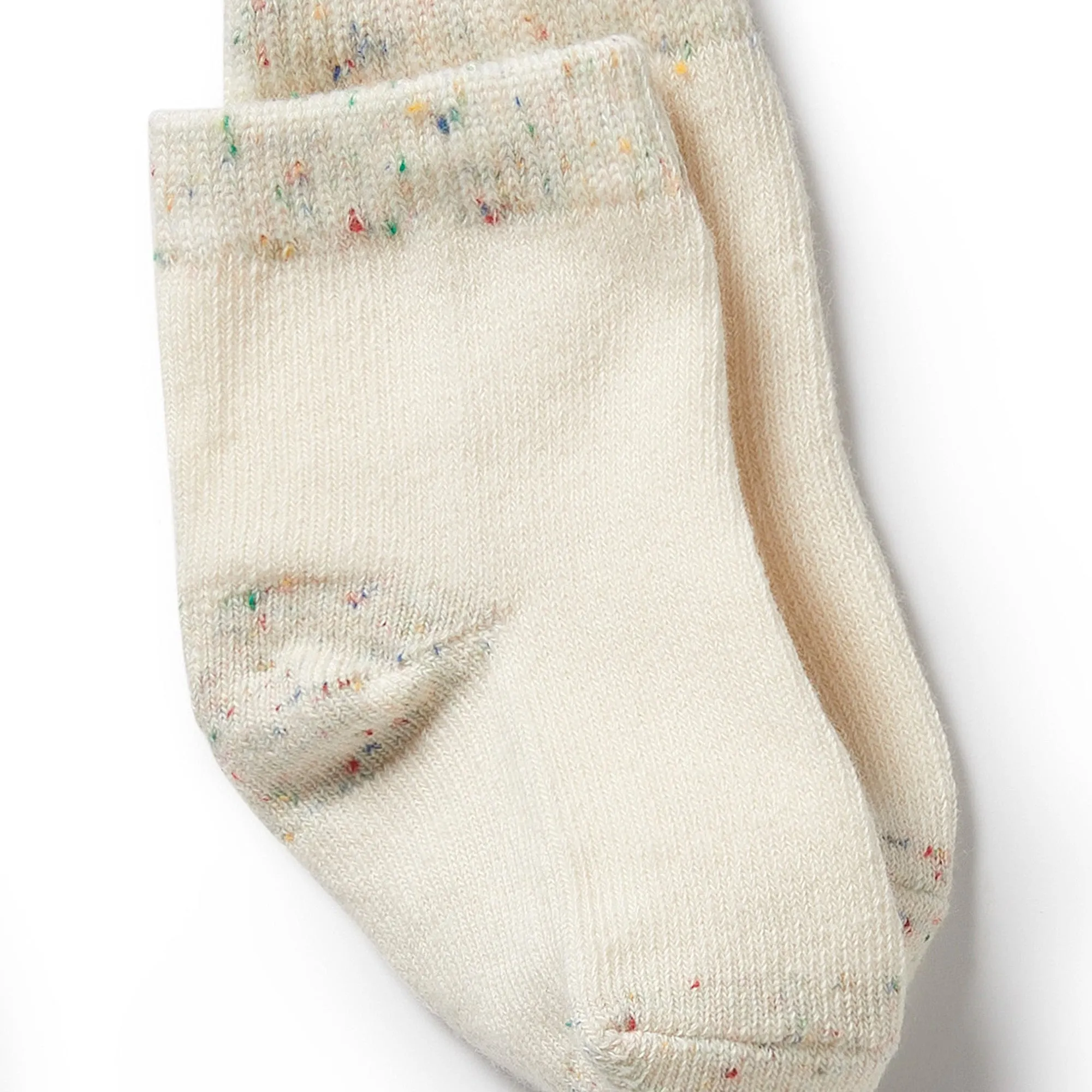 Organic 3 Pack Baby Socks | Cream, Oatmeal & Grey Cloud