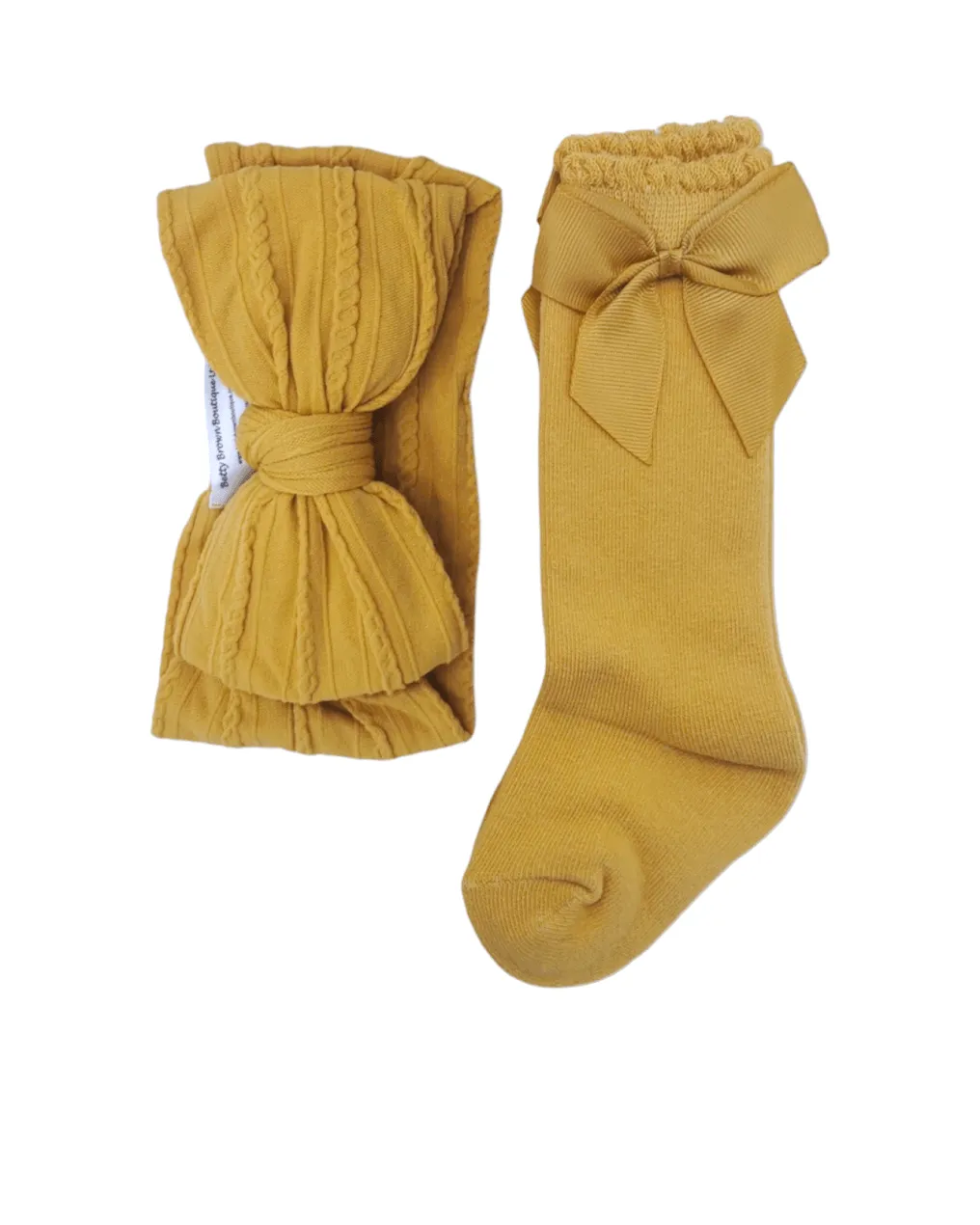 Our Dandelion Larger Headband & Knee High Socks Set