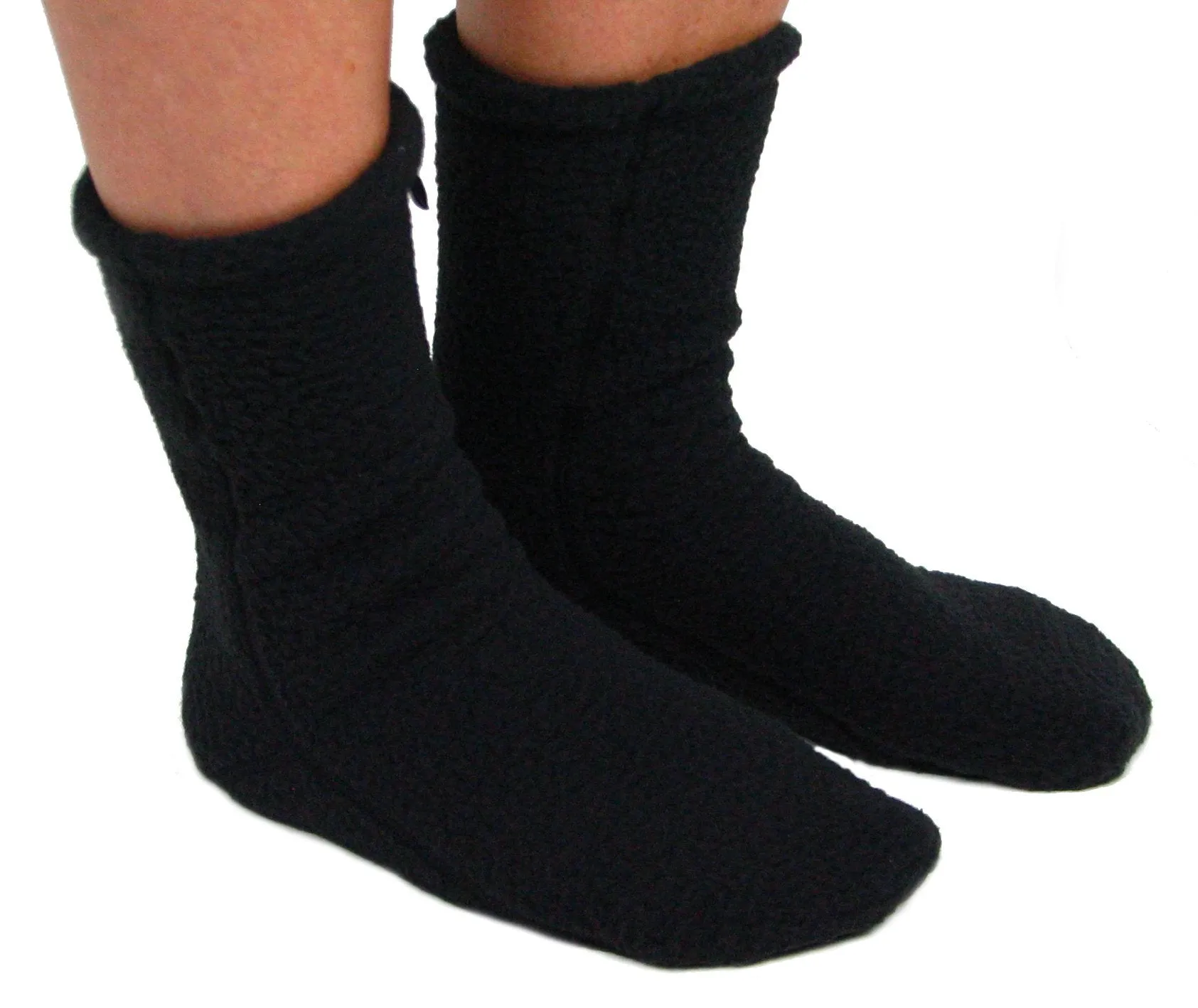 Polar Feet Supersoft Fleece Socks - Black