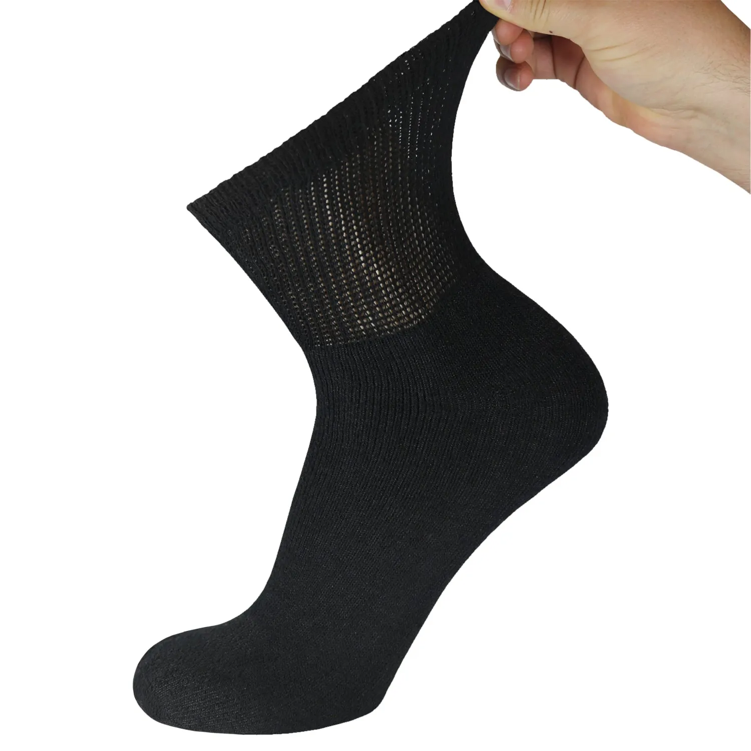 Ringspun Cotton Diabetic Ankle Socks