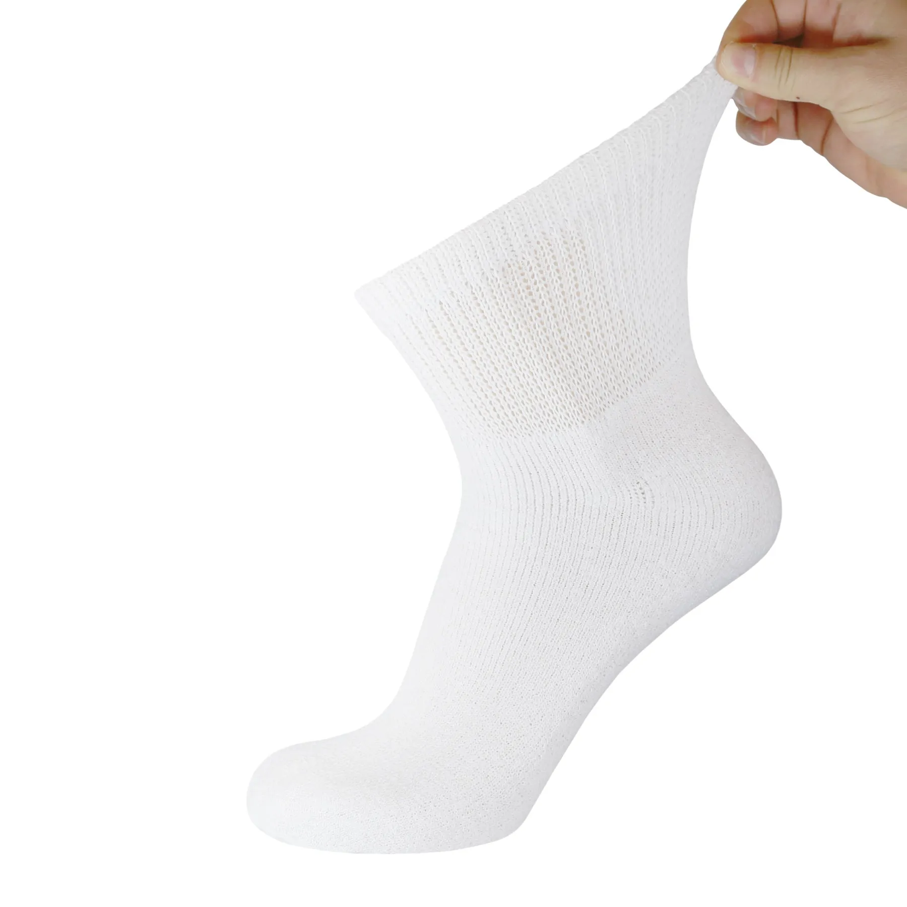 Ringspun Cotton Diabetic Ankle Socks