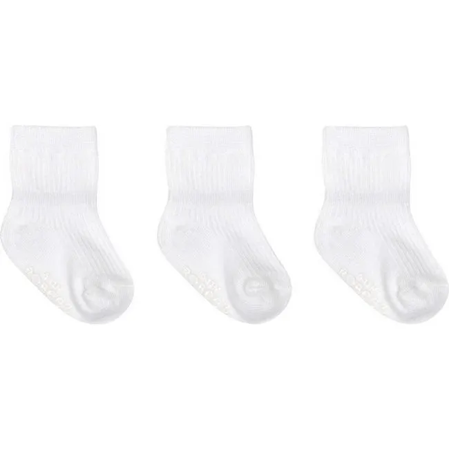 Robeez Core Infant Socks 3pk - Bodens Trio White