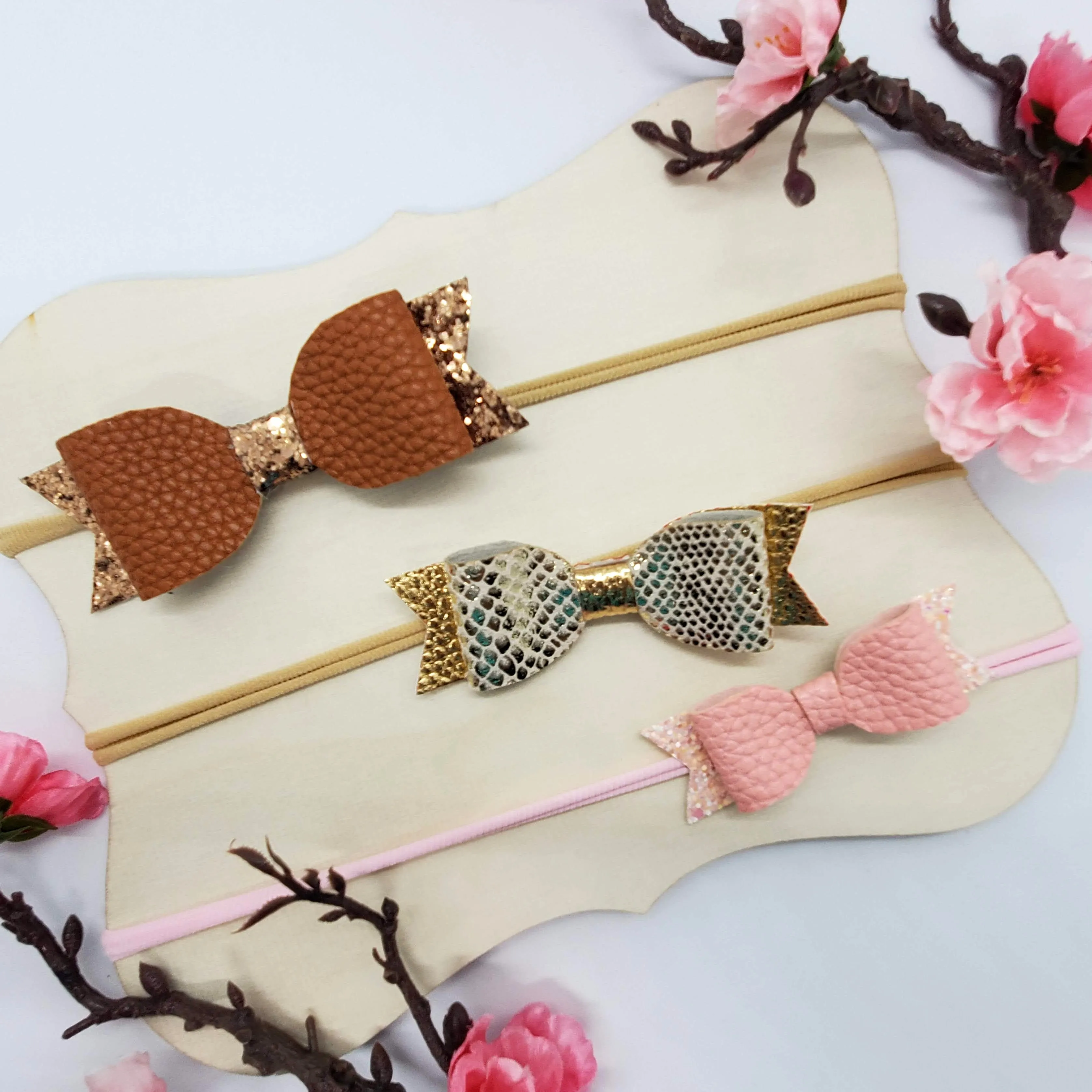 Set of 3 Mini Fancy Bow