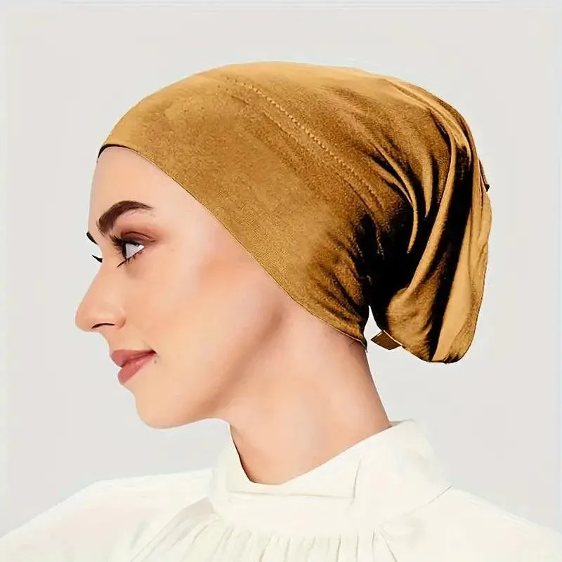 Simple Tube Elastic Inner Hijab Cap for Muslim