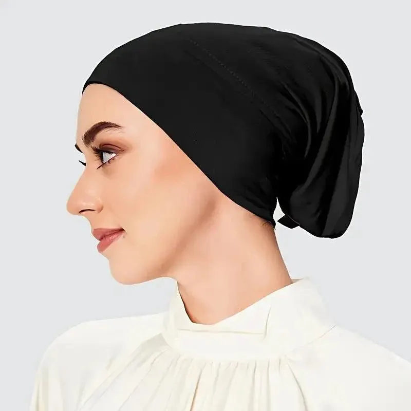 Simple Tube Elastic Inner Hijab Cap for Muslim