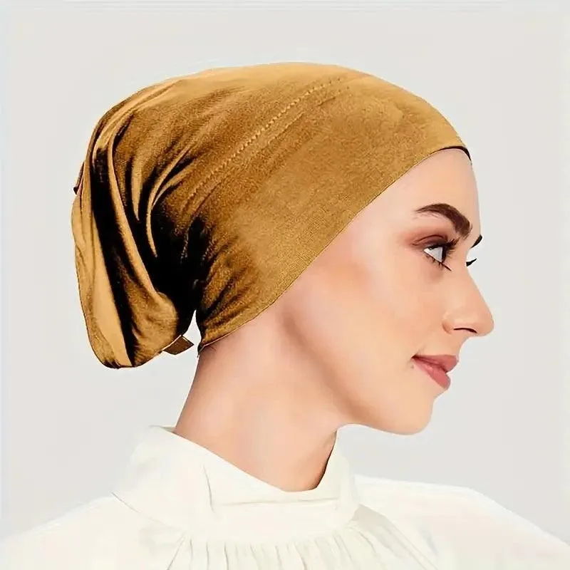 Simple Tube Elastic Inner Hijab Cap for Muslim