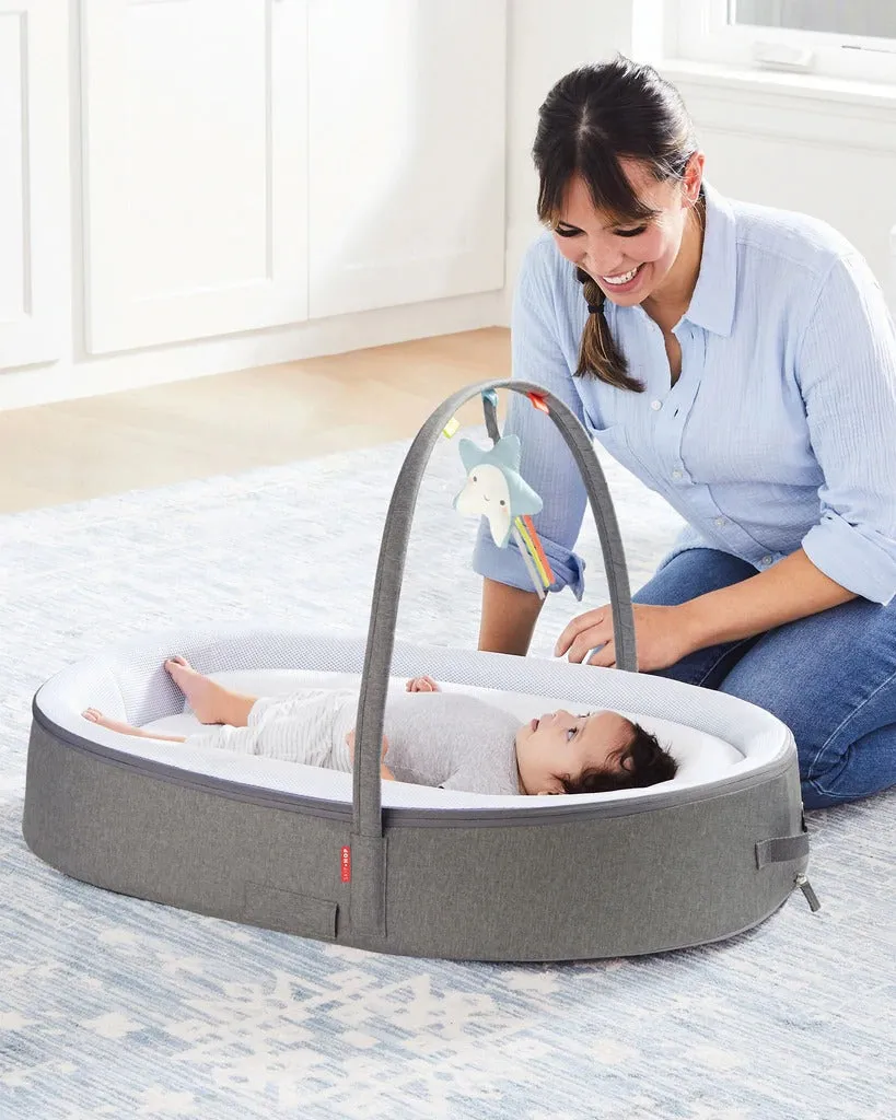 Skip Hop Playful Retreat Baby Nest - Grey Melange