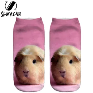 SLMVIAN 3D Printi Women Clothing Woman Socks Unisex Cute Low Cut Ankle Sock Multiple Colors lady Casual funny Shape