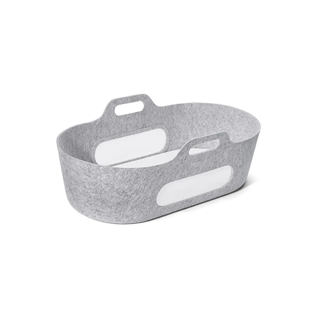 SnuzBaskit Moses Basket   Stand Set - Dove Grey/Light Grey