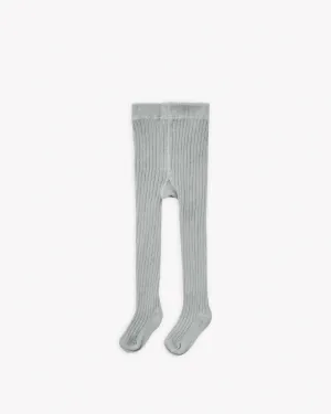 The Solid Ribbed Tights by Quincy Mae - KIDS - Various Colours