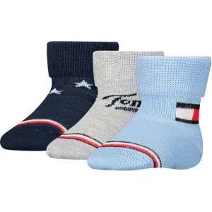 Tommy Hilfiger Baby Iconic Socks 3-Pack Giftbox Blue Combo