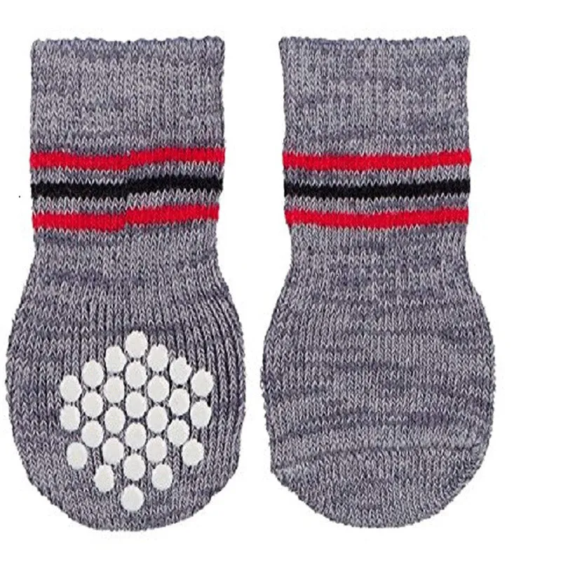 Trixie Non-Slip Dog Socks, Grey