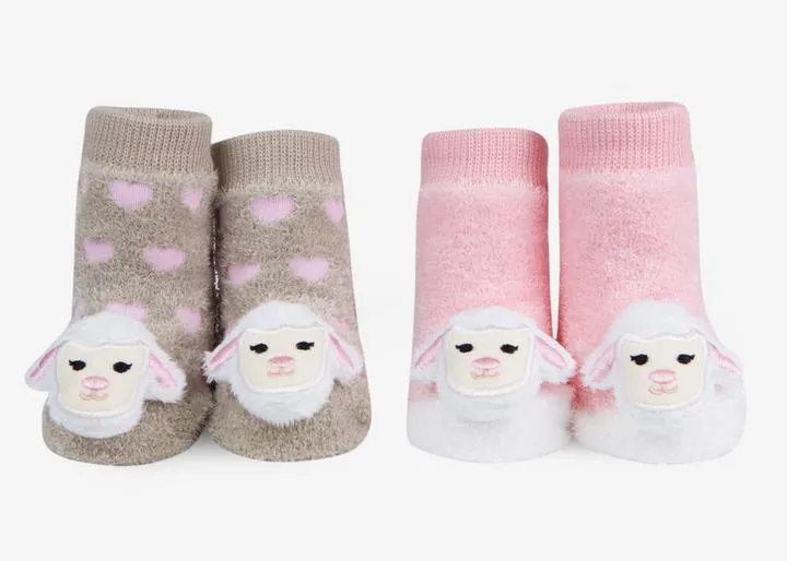 Waddle Lamb Rattle Socks