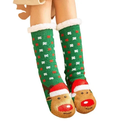 Winter Cartoon Design Non-Slip Thick Warm Most Comfortable Socks