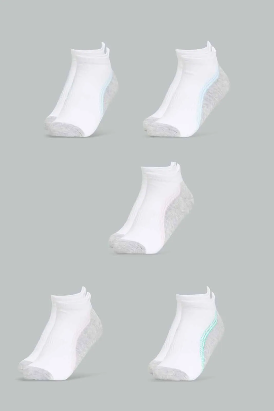 Women Assorted Ankle Socks (Pack of 5)