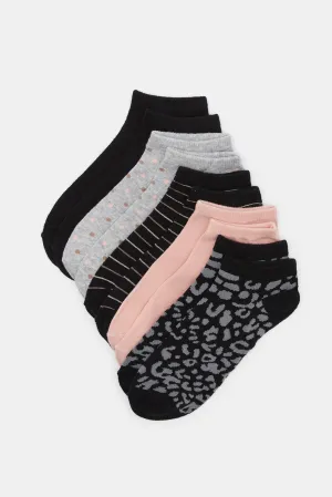 Women Assorted Ankle Socks Set (5 Pairs)